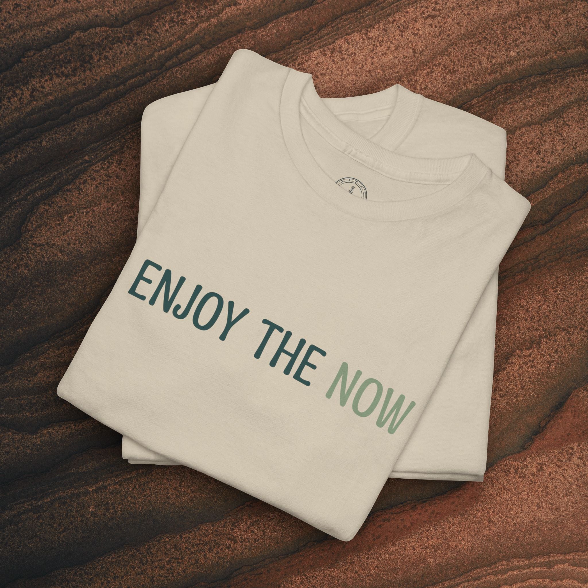 Enjoy the Now T‑Shirt — Mindful Retro Graphic Tee