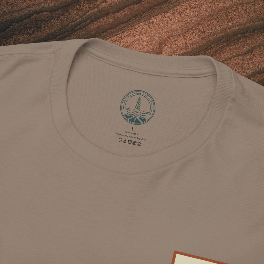 Mountain Landscape Tee – 'Stay' Graphic Nature Shirt