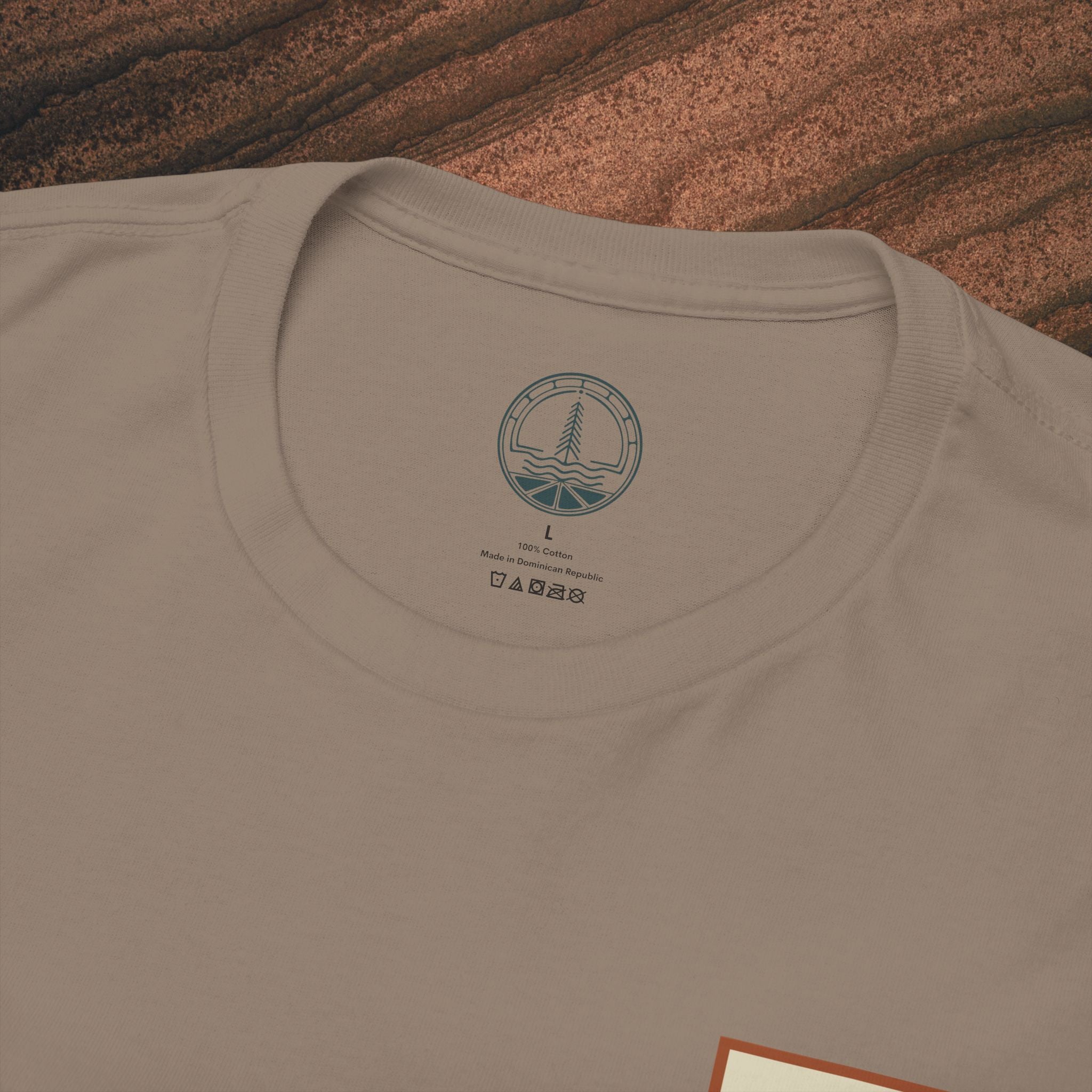 Mountain Landscape Tee – 'Stay' Graphic Nature Shirt