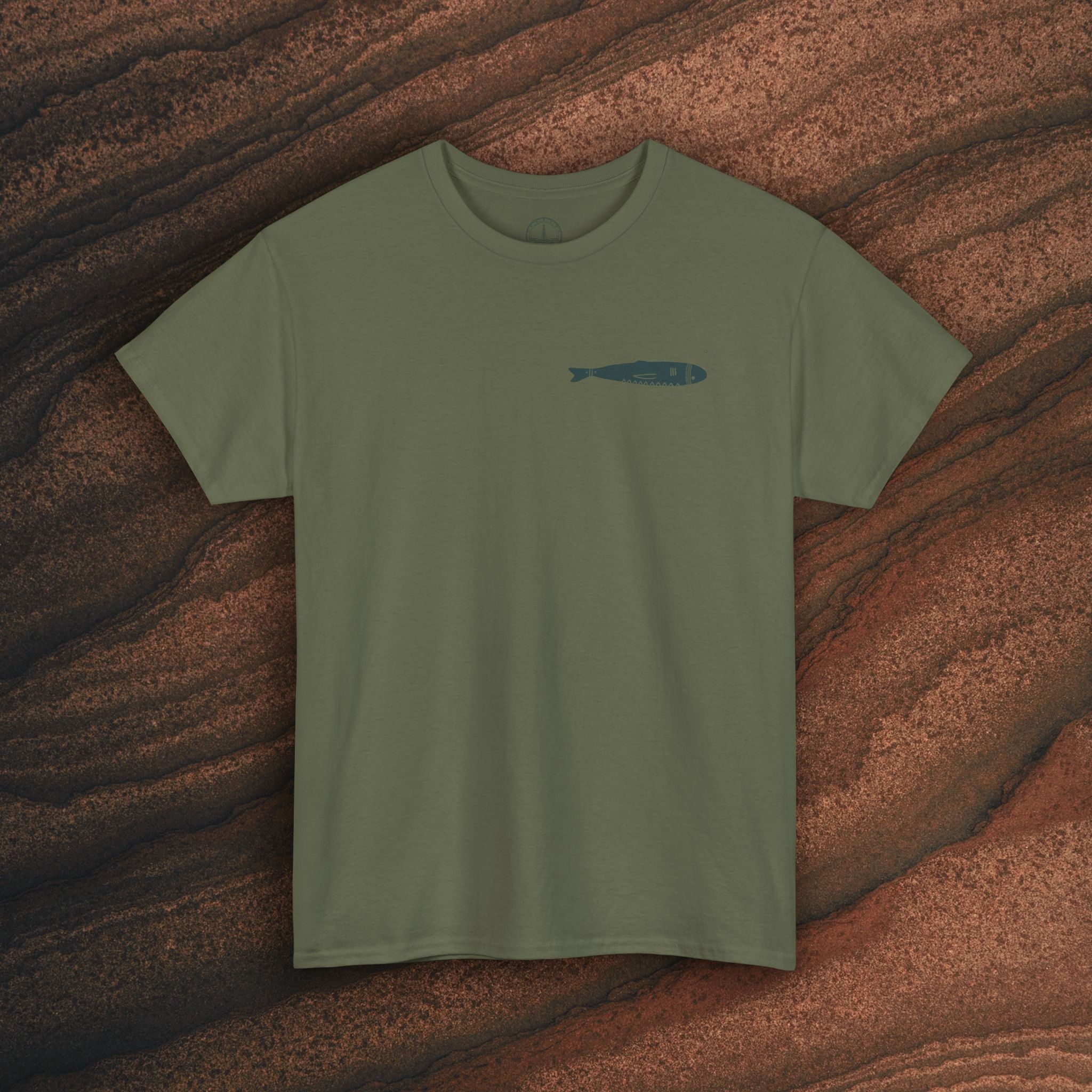 Sardine Trio Graphic Tee – Minimal Fish