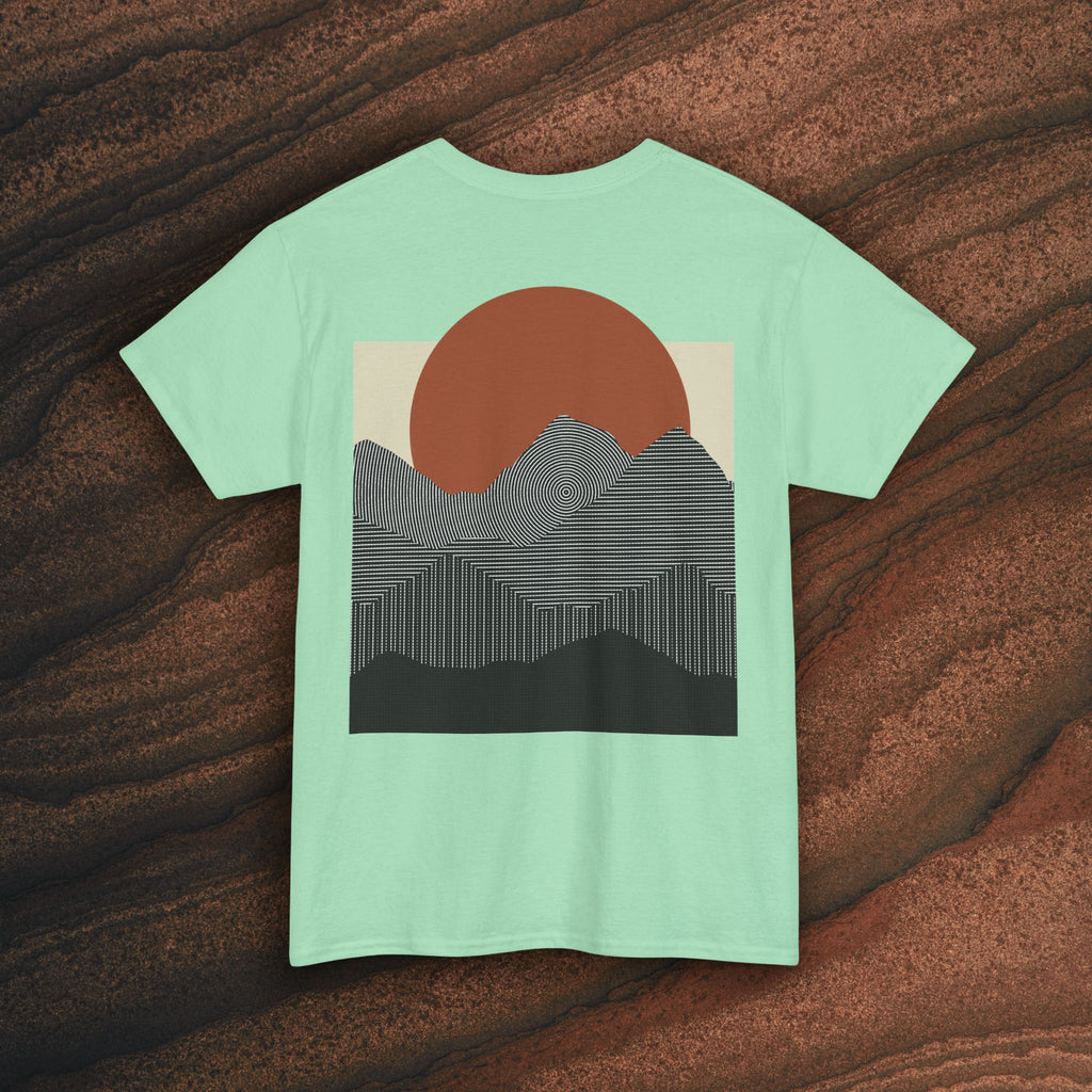 Halftone Mountain Sunset Tee