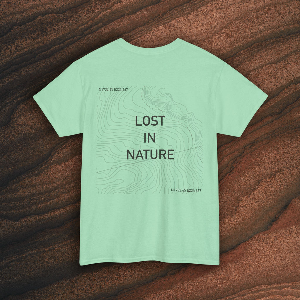 Lost in Nature T‑Shirt — Minimal Adventure Graphic Tee