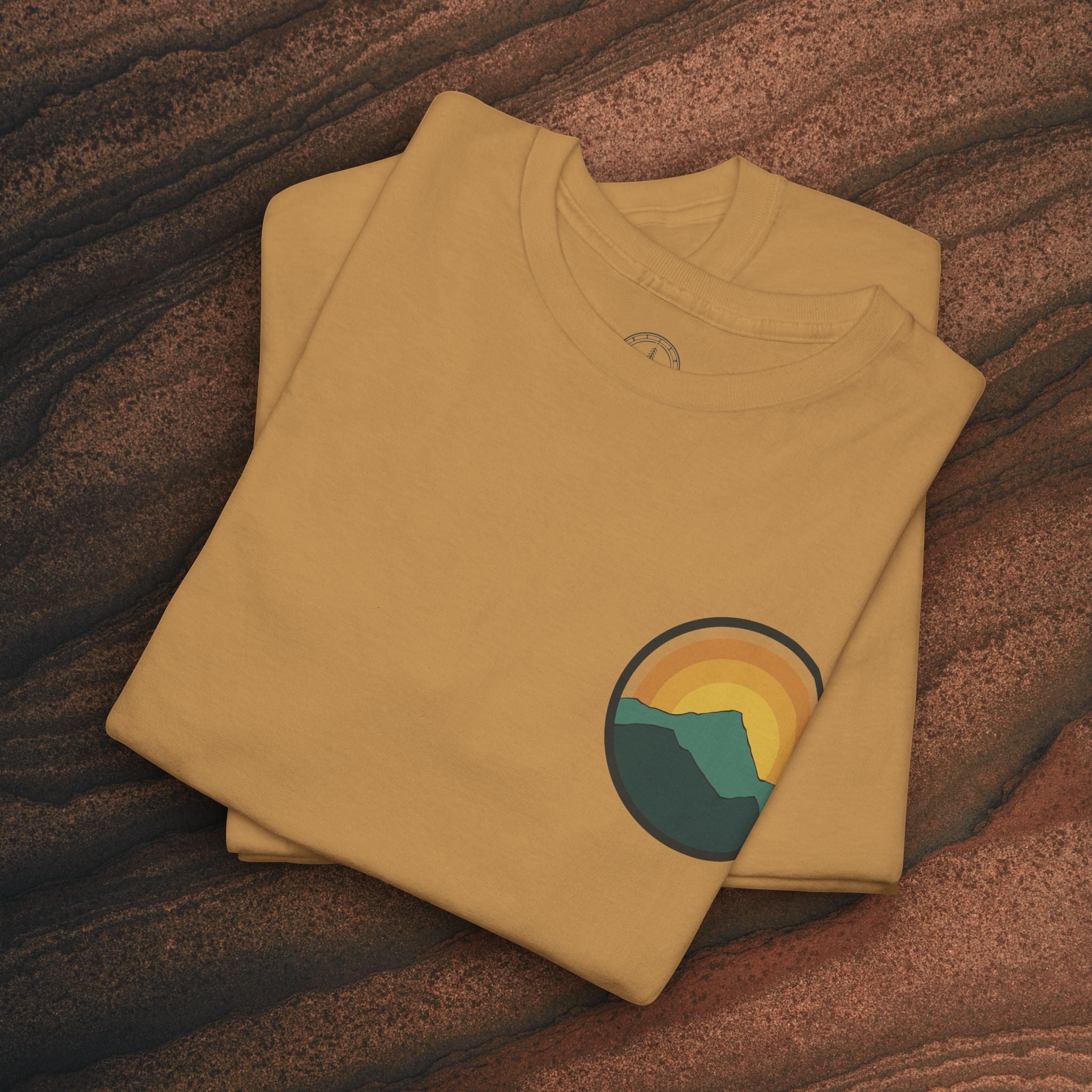Retro Sunset Mountain Graphic Tee