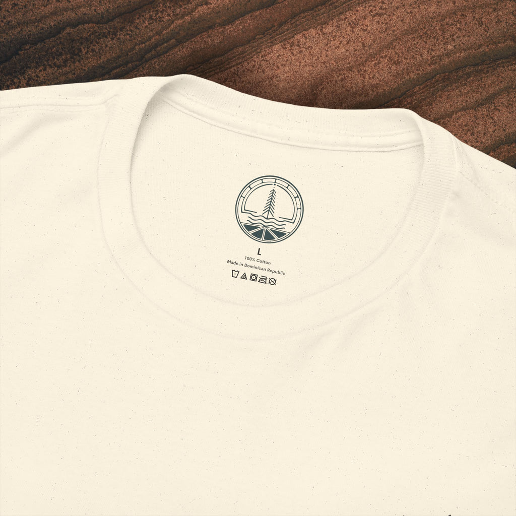Unisex Heavy Cotton Tee — Minimal Olive Branch Graphic T-Shirt