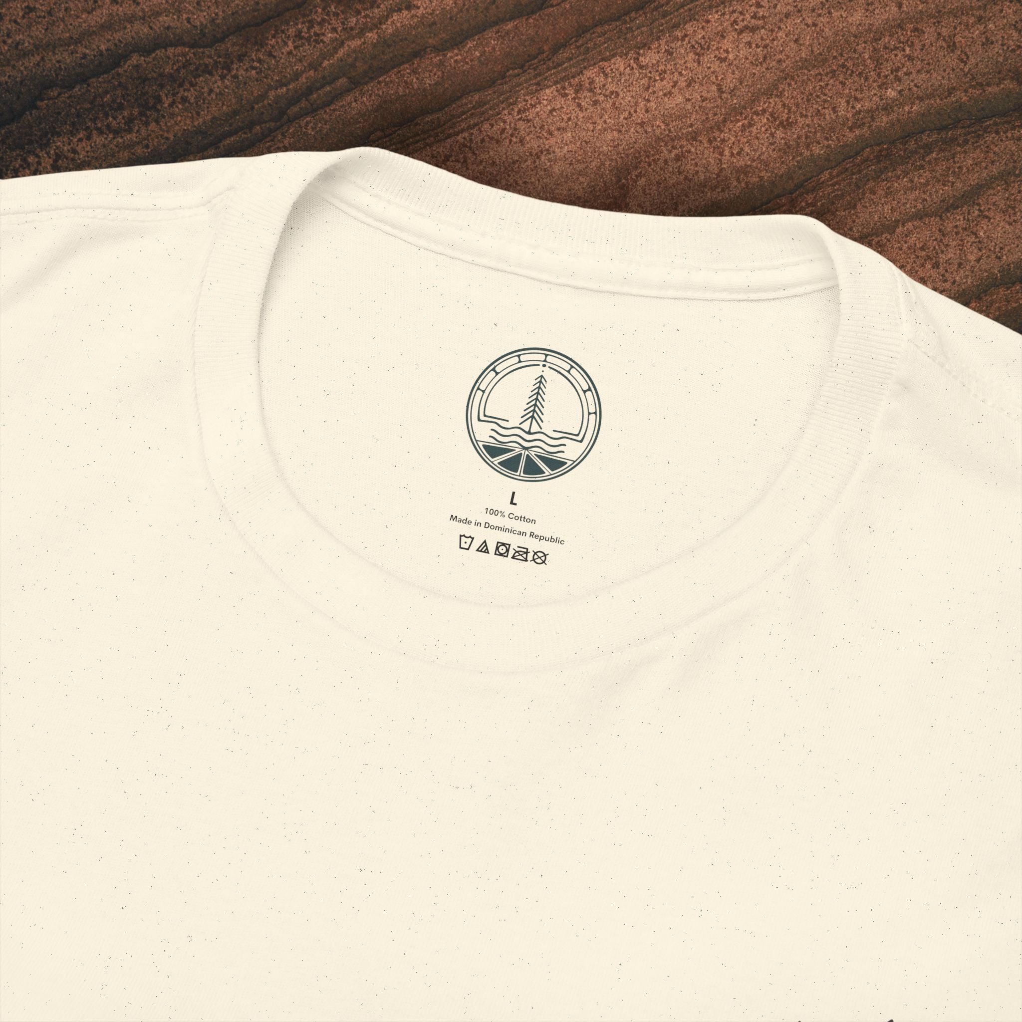 Unisex Heavy Cotton Tee — Minimal Olive Branch Graphic T-Shirt