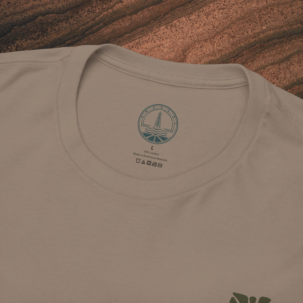 Unisex Heavy Cotton T-Shirt — Botanical Leaf Print