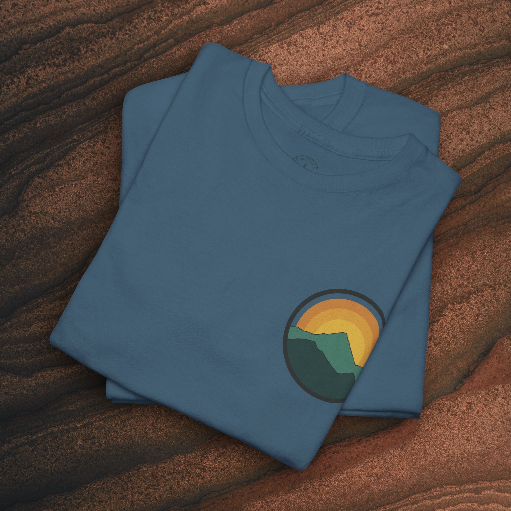 Retro Sunset Mountain Graphic Tee
